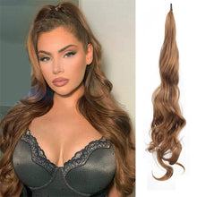 Load image into Gallery viewer, 30Inch Synthetic Flexible Wrap Around Ponytail Wig Long Wavy Layered Fake Ponytail Hairpiece Extensions Women Daily Wig