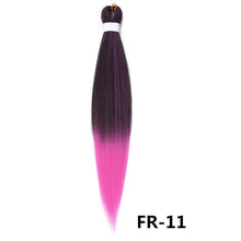 Load image into Gallery viewer, 26inch Colorful Synthetic Jumbo Braids PVC Wig Hair Extensions Braiding Hair Pre Stretched Braids False Hair Piece Women Wig