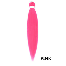 Load image into Gallery viewer, 26inch Colorful Synthetic Jumbo Braids PVC Wig Hair Extensions Braiding Hair Pre Stretched Braids False Hair Piece Women Wig