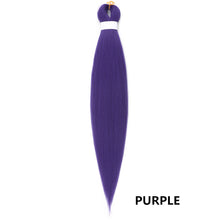 Load image into Gallery viewer, 26inch Colorful Synthetic Jumbo Braids PVC Wig Hair Extensions Braiding Hair Pre Stretched Braids False Hair Piece Women Wig
