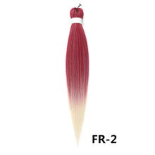 Load image into Gallery viewer, 26inch Colorful Synthetic Jumbo Braids PVC Wig Hair Extensions Braiding Hair Pre Stretched Braids False Hair Piece Women Wig