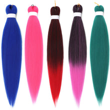 Load image into Gallery viewer, 26inch Colorful Synthetic Jumbo Braids PVC Wig Hair Extensions Braiding Hair Pre Stretched Braids False Hair Piece Women Wig