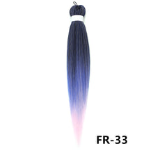Load image into Gallery viewer, 26inch Colorful Synthetic Jumbo Braids PVC Wig Hair Extensions Braiding Hair Pre Stretched Braids False Hair Piece Women Wig