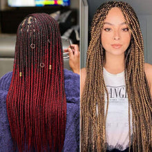 Load image into Gallery viewer, 26inch Colorful Synthetic Jumbo Braids PVC Wig Hair Extensions Braiding Hair Pre Stretched Braids False Hair Piece Women Wig