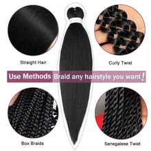 Load image into Gallery viewer, 26inch Colorful Synthetic Jumbo Braids PVC Wig Hair Extensions Braiding Hair Pre Stretched Braids False Hair Piece Women Wig