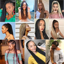 Load image into Gallery viewer, 26inch Colorful Synthetic Jumbo Braids PVC Wig Hair Extensions Braiding Hair Pre Stretched Braids False Hair Piece Women Wig