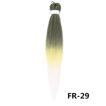 Load image into Gallery viewer, 26inch Colorful Synthetic Jumbo Braids PVC Wig Hair Extensions Braiding Hair Pre Stretched Braids False Hair Piece Women Wig