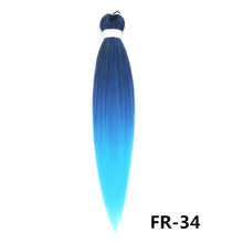 Load image into Gallery viewer, 26inch Colorful Synthetic Jumbo Braids PVC Wig Hair Extensions Braiding Hair Pre Stretched Braids False Hair Piece Women Wig