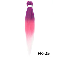 Load image into Gallery viewer, 26inch Colorful Synthetic Jumbo Braids PVC Wig Hair Extensions Braiding Hair Pre Stretched Braids False Hair Piece Women Wig
