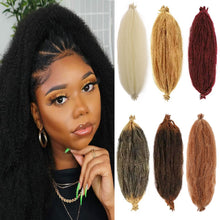 Load image into Gallery viewer, 16 Inch Kinky Twist Marley Braiding Crochet Hair Synthetic Pre-Separated Springy Afro Twist Hair For Butterfly Locs Braids