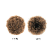 Load image into Gallery viewer, Synthetic Afro Puff Drawstring Ponytail Hair Bun Short Afro Kinkys Curly Afro Bun Extension Hairpieces Women Curly Hair Wig