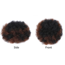 Load image into Gallery viewer, Synthetic Afro Puff Drawstring Ponytail Hair Bun Short Afro Kinkys Curly Afro Bun Extension Hairpieces Women Curly Hair Wig