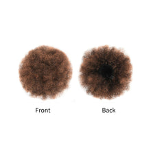 Load image into Gallery viewer, Synthetic Afro Puff Drawstring Ponytail Hair Bun Short Afro Kinkys Curly Afro Bun Extension Hairpieces Women Curly Hair Wig