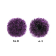 Load image into Gallery viewer, Synthetic Afro Puff Drawstring Ponytail Hair Bun Short Afro Kinkys Curly Afro Bun Extension Hairpieces Women Curly Hair Wig