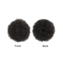 Load image into Gallery viewer, Synthetic Afro Puff Drawstring Ponytail Hair Bun Short Afro Kinkys Curly Afro Bun Extension Hairpieces Women Curly Hair Wig