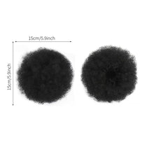 Load image into Gallery viewer, Synthetic Afro Puff Drawstring Ponytail Hair Bun Short Afro Kinkys Curly Afro Bun Extension Hairpieces Women Curly Hair Wig