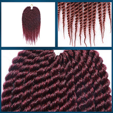 Load image into Gallery viewer, 12inch Twist Crochet Hair Big Senegalese Twist Crochet Braids Synthetic Braiding Hair Extensions for Women False Hair Piece