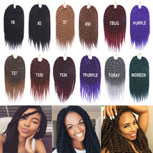 Load image into Gallery viewer, 12inch Twist Crochet Hair Big Senegalese Twist Crochet Braids Synthetic Braiding Hair Extensions for Women False Hair Piece