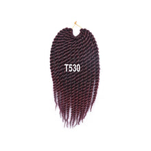 Load image into Gallery viewer, 12inch Twist Crochet Hair Big Senegalese Twist Crochet Braids Synthetic Braiding Hair Extensions for Women False Hair Piece