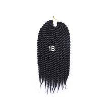 Load image into Gallery viewer, 12inch Twist Crochet Hair Big Senegalese Twist Crochet Braids Synthetic Braiding Hair Extensions for Women False Hair Piece