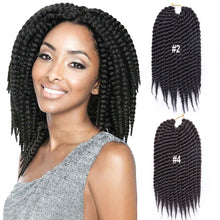 Load image into Gallery viewer, 12inch Twist Crochet Hair Big Senegalese Twist Crochet Braids Synthetic Braiding Hair Extensions for Women False Hair Piece