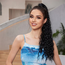 Load image into Gallery viewer, 16inch Curl Hair Ponytail Synthetic Deep Wave Ponytail Drawstring Ponytail Extensions for Women Clip on Pony Tail Hair Hairpiece