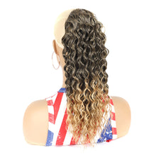 Load image into Gallery viewer, 16inch Curl Hair Ponytail Synthetic Deep Wave Ponytail Drawstring Ponytail Extensions for Women Clip on Pony Tail Hair Hairpiece