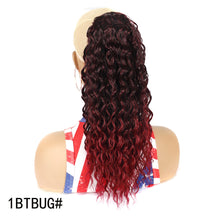 Load image into Gallery viewer, 16inch Curl Hair Ponytail Synthetic Deep Wave Ponytail Drawstring Ponytail Extensions for Women Clip on Pony Tail Hair Hairpiece