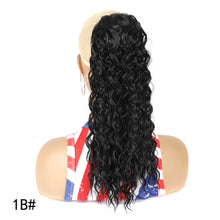Load image into Gallery viewer, 16inch Curl Hair Ponytail Synthetic Deep Wave Ponytail Drawstring Ponytail Extensions for Women Clip on Pony Tail Hair Hairpiece