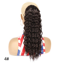 Load image into Gallery viewer, 16inch Curl Hair Ponytail Synthetic Deep Wave Ponytail Drawstring Ponytail Extensions for Women Clip on Pony Tail Hair Hairpiece