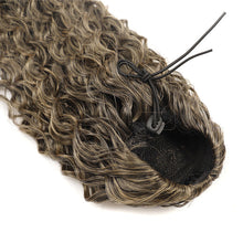 Load image into Gallery viewer, 16inch Curl Hair Ponytail Synthetic Deep Wave Ponytail Drawstring Ponytail Extensions for Women Clip on Pony Tail Hair Hairpiece