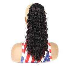 Load image into Gallery viewer, 16inch Curl Hair Ponytail Synthetic Deep Wave Ponytail Drawstring Ponytail Extensions for Women Clip on Pony Tail Hair Hairpiece