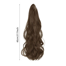 Load image into Gallery viewer, Horsetail Wig Female Gripper Style Simulation Long Curly Hair Large Wave Wig Synthetic Hair Women False Hair Piece