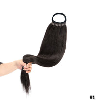 Load image into Gallery viewer, 24inch Wig Ponytail Long Straight Hair Synthetic Ponytail Braid Wig Extension High-temperature Silk Women's Ponytail False Braid