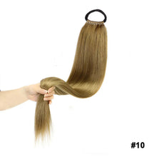 Load image into Gallery viewer, 24inch Wig Ponytail Long Straight Hair Synthetic Ponytail Braid Wig Extension High-temperature Silk Women's Ponytail False Braid