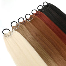 Load image into Gallery viewer, 24inch Wig Ponytail Long Straight Hair Synthetic Ponytail Braid Wig Extension High-temperature Silk Women's Ponytail False Braid