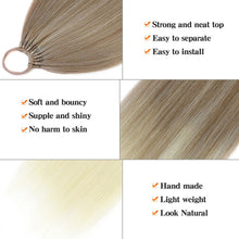 Load image into Gallery viewer, 24inch Wig Ponytail Long Straight Hair Synthetic Ponytail Braid Wig Extension High-temperature Silk Women's Ponytail False Braid