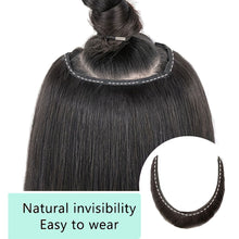 Load image into Gallery viewer, Wig Long Straight V-shaped Layered Perm One Piece Seamless Invisible Hair Extension Wig Solid Color Women False Hair Piece