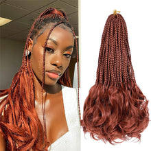Load image into Gallery viewer, Wig Ponytail Children's Loop French Curly Hair Natural Simulation African Crochet Woven Synthetic Hair Extension Wave Ponytail