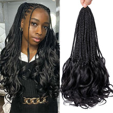 Load image into Gallery viewer, Wig Ponytail Children's Loop French Curly Hair Natural Simulation African Crochet Woven Synthetic Hair Extension Wave Ponytail