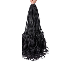Load image into Gallery viewer, Wig Ponytail Children's Loop French Curly Hair Natural Simulation African Crochet Woven Synthetic Hair Extension Wave Ponytail