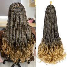 Load image into Gallery viewer, Wig Ponytail Children's Loop French Curly Hair Natural Simulation African Crochet Woven Synthetic Hair Extension Wave Ponytail