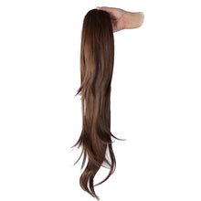 Load image into Gallery viewer, Wig Ponytail Fashionable Outward Curved Drawstring Elastic Spot Dyed Inner Mesh Extension Natural High Temperature Silk Multi-color Ponytail Wig