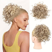 Load image into Gallery viewer, Wig for Women with Small Curly Hair Buns Wave Messy Elastic Drawstring Loose Wavy Large Curly Hair Bun Wig False Hair
