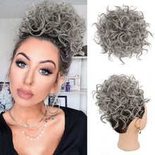 Load image into Gallery viewer, Wig for Women with Small Curly Hair Buns Wave Messy Elastic Drawstring Loose Wavy Large Curly Hair Bun Wig False Hair