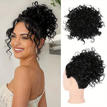 Load image into Gallery viewer, Wig for Women with Small Curly Hair Buns Wave Messy Elastic Drawstring Loose Wavy Large Curly Hair Bun Wig False Hair