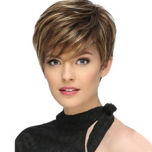 Load image into Gallery viewer, Wig Women's Short Hair Fluffy High Temperature Silk Chemical Fiber Head Cover Spot Dyed Blonde Synthetic Wig