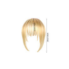 Load image into Gallery viewer, Natural Invisible Front Side Bangs for Woman with Fake Fringe Hair Extensions Synthetic High Temperature Hair for Women 3D Bangs Fake Wig