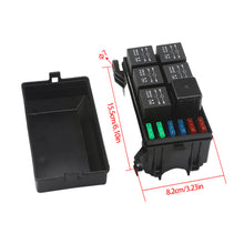 Load image into Gallery viewer, Car 12V/24V Relay Box 6 Slots Relay Block 6 Way ATC/ATO Fuse Relay Box Fuse Block with 6pcs Relays Kit