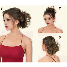 Load image into Gallery viewer, Messy Bun Wig Piece Insert Comb Curly Wig Flexible Adjustable Bun High-temperature Silk Synthetic Hair Piece for Women
